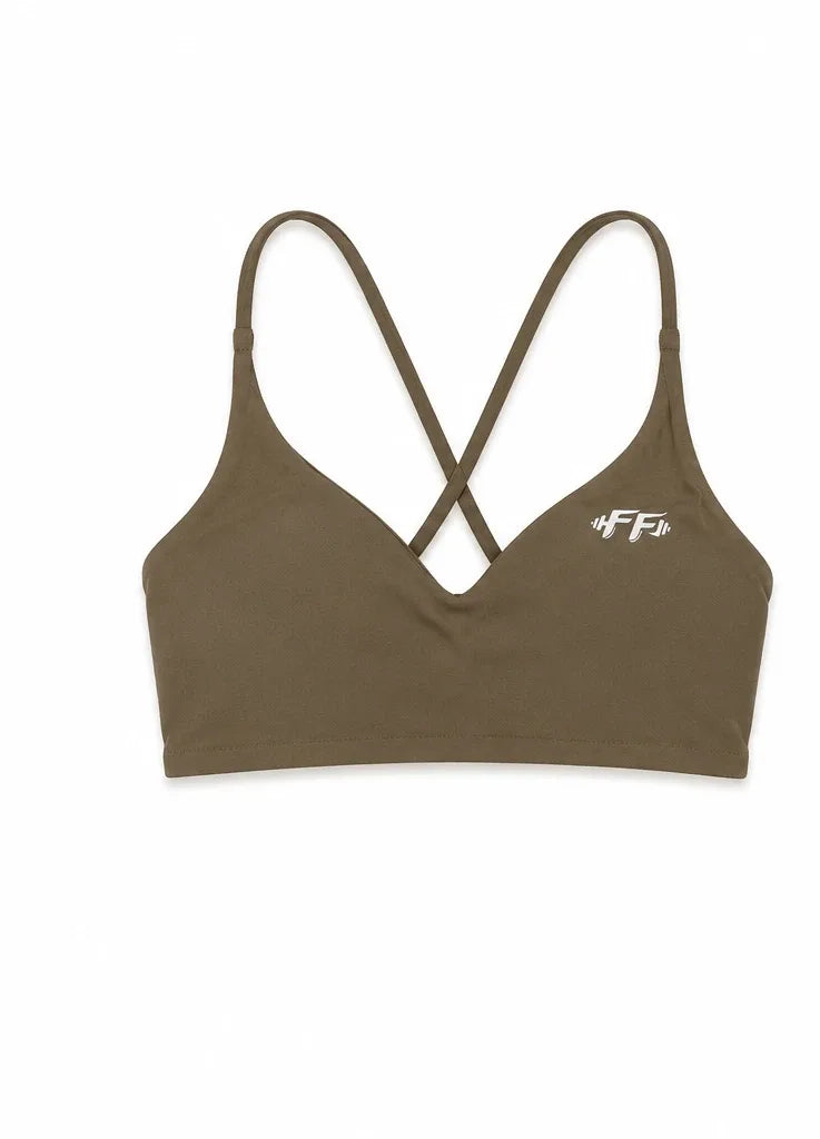 Sports Bra in Light Brown