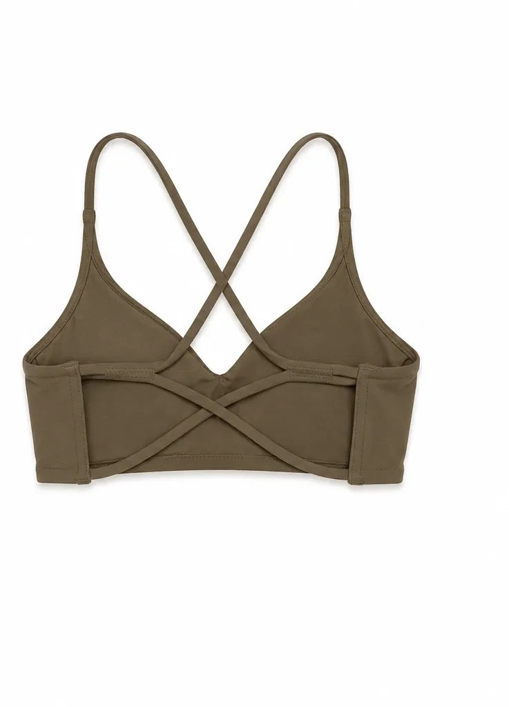 Sports Bra in Light Brown